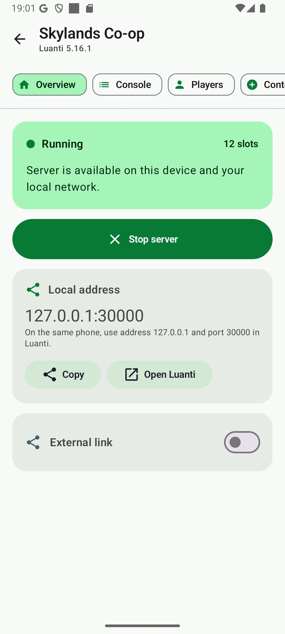 LuaNet server overview